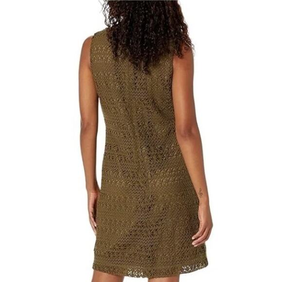 Anne Klein Loden Crochet Women's Shift Sleeveless Swing Dress Size US 8 NWT - Picture 2 of 9